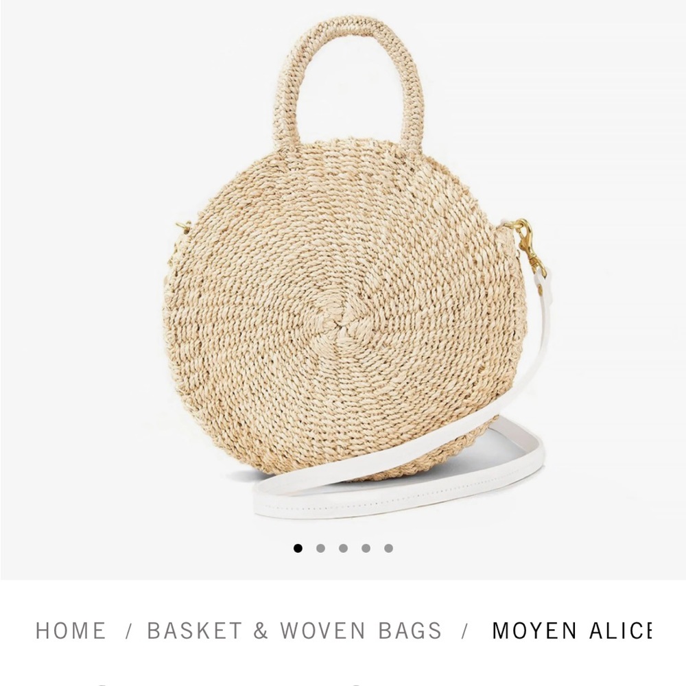Clare V Moyen Alice straw bag